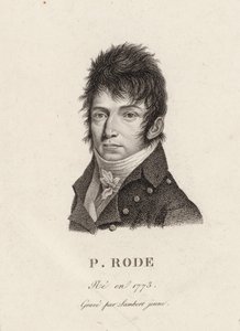 Muotokuva säveltäjä Pierre Jacques Joseph Rodesta 1774-1830. tekijältä Unbekannt
