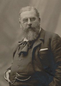 Muotokuva säveltäjä Raoul Pugnosta 1852-1914, n. 1900-1910. tekijältä Unbekannt