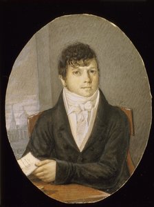 Muotokuva tanssijasta, balettimestarista ja käsikirjoittaja Ivan Valberkhista 1766-1819 tekijältä Unbekannt