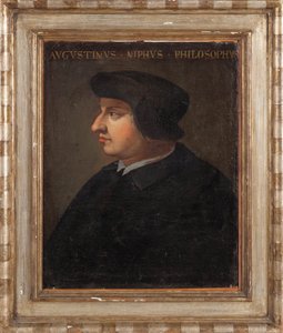 Filosofi Agostino Nifon muotokuva, 1700-luku. tekijältä Unbekannt