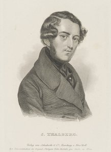 Pianisti ja säveltäjä Sigismund Thalbergin muotokuva 1812-1871 n. 1850. tekijältä Unbekannt