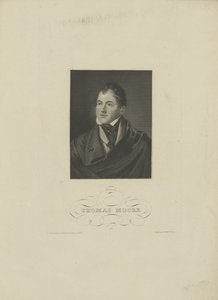 Runoilija Thomas Mooren muotokuva 1779-1852, 1830-luku. tekijältä Unbekannt