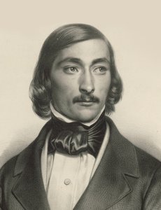 Viulisti ja säveltäjä Delphin Alardin muotokuva 1815-1888, n. 1840. tekijältä Unbekannt