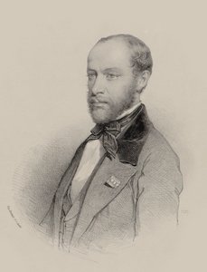 Muotokuva viulisti ja säveltäjä Henri Vieuxtemps 1820-1881, 1857. tekijältä Unbekannt