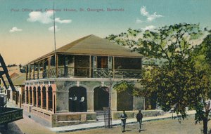 Posti ja tullitalo, St. Georges, Bermuda, 1900-luvun alku. tekijältä Unbekannt