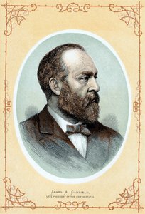 Postuumi muotokuva James Abram Garfieldista, vuodelta 1885 tekijältä Unbekannt