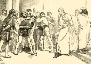Posthumius Tarentumin teatterissa, 1890. tekijältä Unbekannt