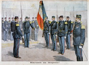 Esittelee tekosyitä lipulle, Toulon, Ranska, 1898 tekijältä Unbekannt