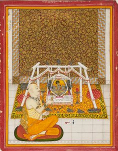 Pappi Krishna-pyhäkössä vuonna 1831 tekijältä Unbekannt