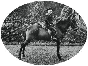 Prinssi Albert Windsor kuuden vuoden iässä hevosen selässä, 1902 tekijältä Unbekannt