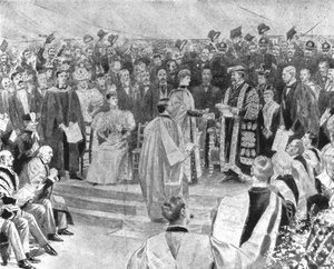 Prinsessa Alexandra saa musiikin tohtorin tutkinnon...1896, 1901. tekijältä Unbekannt