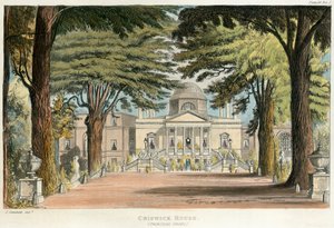 Chiswick Housen päärintama, Hounslow, Lontoo, 1823 tekijältä Unbekannt