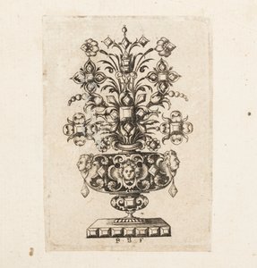 Tulosta, levy Omnia Condado Docilitas Solertia Vincit (Sopeutuva asenne voittaa kaikki vaikeudet), ca. 1600 tekijältä Unbekannt