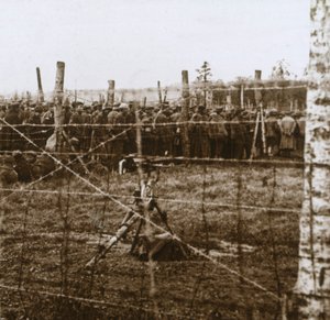 Vangit Le Mort Hommessa, Dead Mans Hillissä, Pohjois-Ranskassa, c1914-c1918 tekijältä Unbekannt