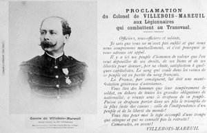Eversti Villebois-Mareuilin julistus, 1900 tekijältä Unbekannt
