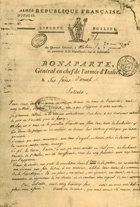 Napoleonin julistus aseveljilleen, 20. toukokuuta 1796, 1921. tekijältä Unbekannt