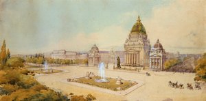 Projekti suurelle messukeskukselle, Pariisi, 1893 tekijältä Unbekannt