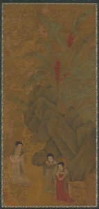 Promenading Ladies, luultavasti Yuan-dynastia, 1300-luku. tekijältä Unbekannt