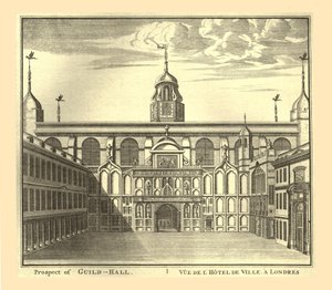 Prospect of the London Guildhall, 1886. tekijältä Unbekannt