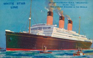 Neliruuvin R.M.S Majestic of the White Star Line, 1920-luku tekijältä Unbekannt