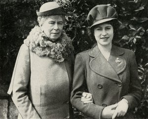 Kuningatar Maria prinsessa Elisabetin kanssa, huhtikuu 1944, 1951. tekijältä Unbekannt