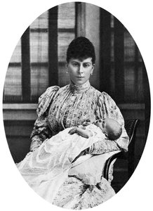 Kuningatar Maria tulevan kuningas Edward VIII:n kanssa, 1894 tekijältä Unbekannt