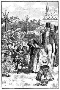 Kuningatar Victoria ja prinssi Albert juhlissa, Coburg, Saksa, 1840-luku, 1900 tekijältä Unbekannt