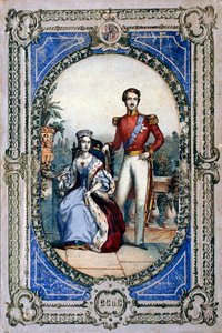 Kuningatar Victoria ja prinssi Albert, 1840-luku tekijältä Unbekannt