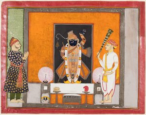 Raja Ram Singh Warships Krishna A Bridge Nathji The Breedgroom, c. 120. tekijältä Unbekannt