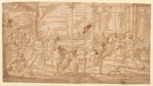Sabiinien raiskaus, 1700-luku. tekijältä Unbekannt