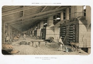 Raaka-aineiden käsittely, Metallurgiauunit sinkkitehtaissa, St Leonard, Liege, Belgia tekijältä Unbekannt