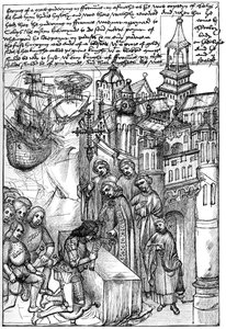 Warwickin jaarlin Richard de Beauchampin vastaanotto, 1400-luku, 1893 tekijältä Unbekannt