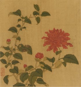 Punainen pioni, Qing-dynastia, 1700-luku. tekijältä Unbekannt