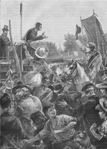 Uudistusmielenosoitus Hyde Parkissa Lontoossa 1800-luvulla 1906 tekijältä Unbekannt
