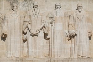 Uskonpuhdistuksen muistomerkki Genevessä, Genevessä, Sveitsissä tekijältä Unbekannt