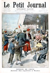 Paluu Kiinasta, kotiutetun saapuminen, Toulon, 1901 tekijältä Unbekannt