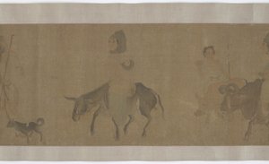 Paluu kotiin sadonkorjuun jälkeen, Yuan- tai Ming-dynastia, 1300-1400-luku. tekijältä Unbekannt