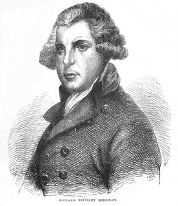 Richard Brinsley Sheridan, irlantilainen näytelmäkirjailija, runoilija ja poliitikko, 1875 1878 tekijältä Unbekannt