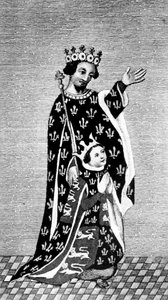 Richard II ja hänen isänsä, Musta prinssi, 1300-luku, 1910 tekijältä Unbekannt