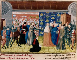 Richard II luopumassa kruunusta, 1399 tekijältä Unbekannt