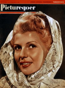 Rita Hayworth 1918-1987, yhdysvaltalainen näyttelijä, 1948 tekijältä Unbekannt