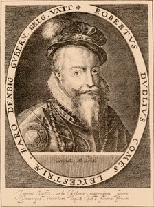 Robert Dudley, Leicesterin 1. jaarli 1532331588, englantilainen aatelismies, 1889 tekijältä Unbekannt