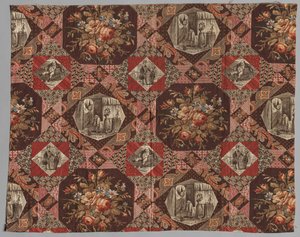 Rullapainettu puuvillatekstiili, 1800-luku. tekijältä Unbekannt