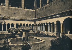Roma - SS:n luostarit. Quattro Coronati Caelian kukkulalla. Rakennettu vuonna 1113, 1910 tekijältä Unbekannt