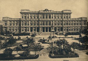 Rooma - Prati di Castello. Calderinin uudet oikeusistuimet ja Cavourin patsas, 1910 tekijältä Unbekannt