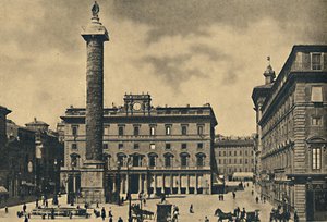 Roma - aukio ja Marcus Aureliuksen pylväs, 1910 tekijältä Unbekannt