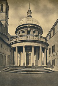 Roma - Bramanten temppeli S. Pietron luostarissa Montoriossa Janiculum-kukkulalla, 1910 tekijältä Unbekannt
