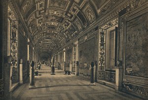"Roma - Vatikaanin palatsi - Maantieteellisten karttojen galleria", 1910 tekijältä Unbekannt