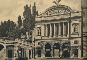 Rooma - Via Nazionale. National Dramatic Theatre ja Colonna Villa, 1910 tekijältä Unbekannt