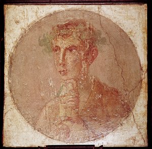 Roomalainen muotokuvamaalaus nuoresta miehestä, Pompei, Italia tekijältä Unbekannt